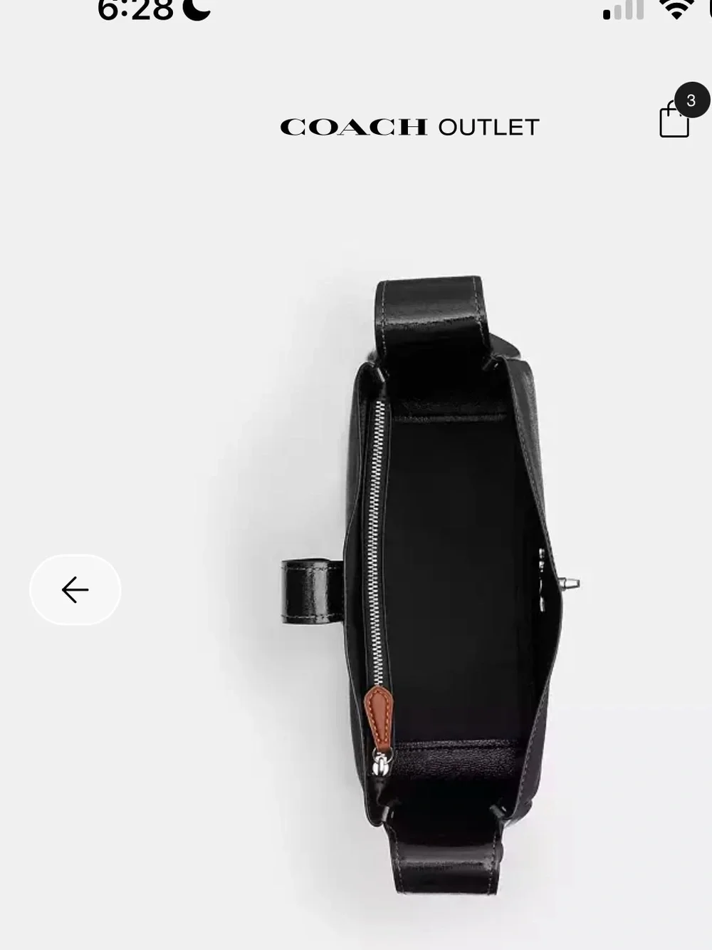 NWOT Coach patent Leather Hadley Bag - Black